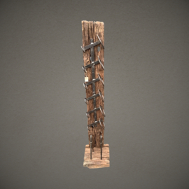 Wijnfleshouder | Teakhout | 140 cm