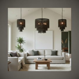 Hanglamp | Houten Kralen | Ø 60 cm