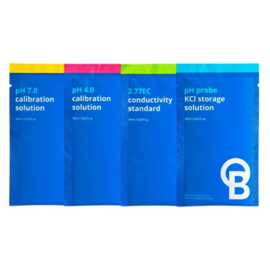Bluelab Solution Sachet 30 box - Mixed pH 4.0, pH 7.0, KCl and EC 2.77 MIX18B