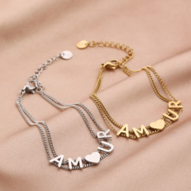 Armband - Amour Dubbel