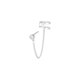 Oorbellen - Earcuff Chain