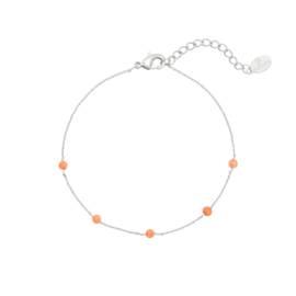 Armbandje - Dots Oranje