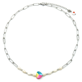 Ketting - Regenboog Hart