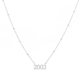 Ketting - Jaartal Zilver