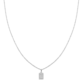 Ketting - Initialen Vintage Zilver