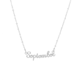 Ketting - Geboortemaand Zilver