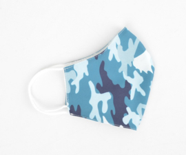 Mondkapje ID - Camouflage Blauw