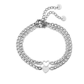 Armband - Set Chain Hart