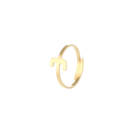 Ring - Letter Sun Goud