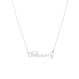 Ketting - Geboortemaand Zilver