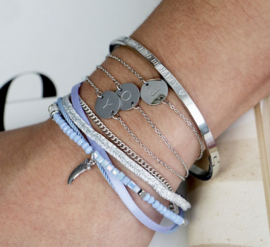 Armband - Initialen Zilver