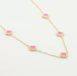 Ketting - Klavers Roze