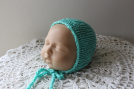 Newborn bonnet zacht mint