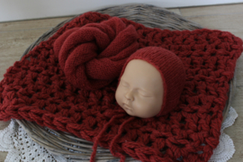 3 Delige newborn set licht tomaat rood