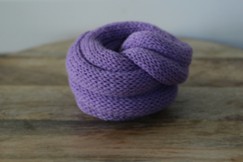 Gebreide wrap lavendel