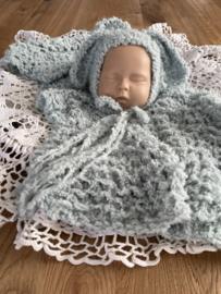 2 Delige newborn set zacht mint