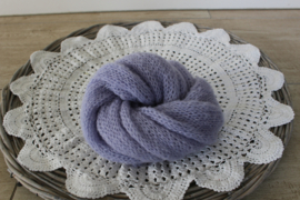 Gebreide wrap brushed alpaca lavendel