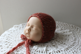 Newborn bonnet tweed