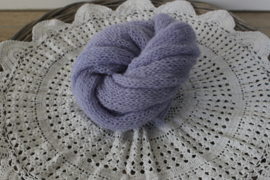 Gebreide wrap brushed alpaca lavendel