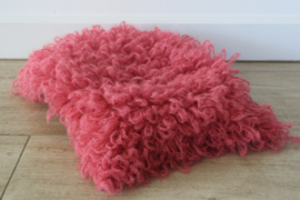 Ruffle blanket Koraal/roze