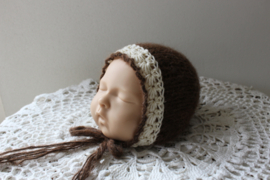 Newborn mohair bonnet