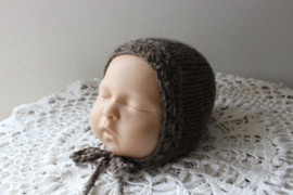 Newborn mohair bonnet