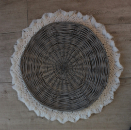 Macramé krans binnenkant ring 50 cm