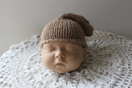 Newborn beanie beige