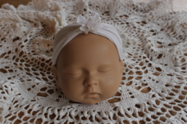 Newborn hoofdband wit