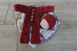 2 Delige newborn set tomaten rood