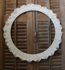 Macramé krans binnenkant ring 50 cm