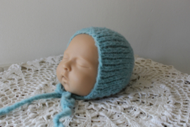 Newborn bonnet licht mint