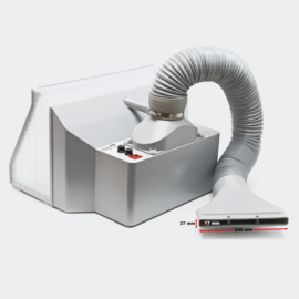 Airbrush spuitcabine filterafzuiging regelbaar 9m³/min LED