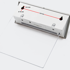 Huisnummer solar LED verlichting transparant incl. cijfers/letters