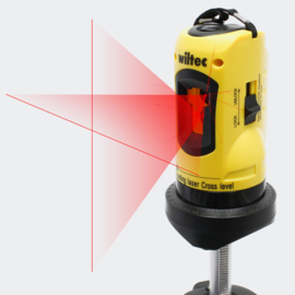 Kruislijnlaser zelfinstellende waterpas 1,2 m + standaard