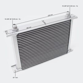 Aluminium oliekoeler met 25 rijen