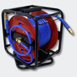 Draagbare luchtslanghaspel persluchtslang 30m 12bar 1/4"