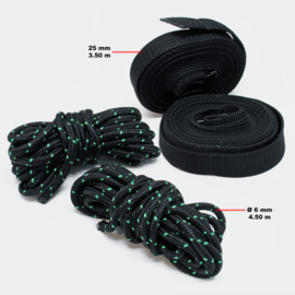 Dakdrager kano kajak 2 stuks incl. 2 bevestigings riemen