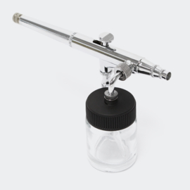 Airbrush pistool T134 dubbele actie functie en laterale beker