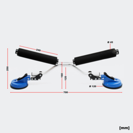 Bootroller aluminium kayak kano tot 100kg