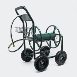 Haspelwagen slanghaspel tuinslang groen tot 50m slang 19mm