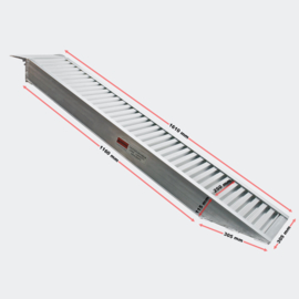 Laadbrug oprijplaat draagbaar aluminium 160cm tot 2025kg
