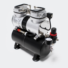 Airbrush compressor AS196 met 2 cilinders