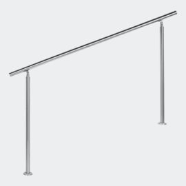 Leuning balustrade traprail rvs 160cm