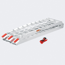 Oprijplaat opvouwbaar draagbaar aluminium 226cm 340kg