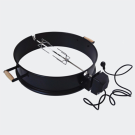 Elektrische Grill Spit Ø 57cm hoogte 15cm gecoat staal