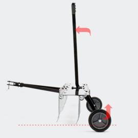 Ontmosser kam 100cm zitmaaier tractor