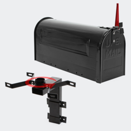 US Mailbox brievenbus Amerikaans Design zwart muurbevestiging