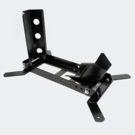 Inrijwielklem motorfiets standaard voor-achterwiel (450kg) zwart