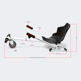 Hoverkart zitje voor Hoverboard rood